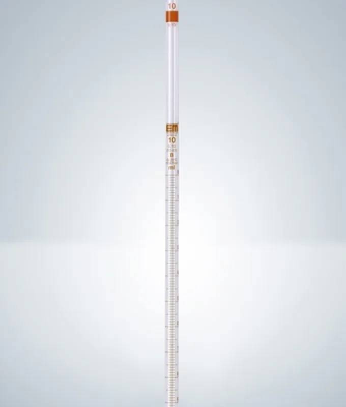 Pipette graduée Hirschmann en verre AR-Glas, ambrée, type 3, classe B, 5 mL — lot de 12