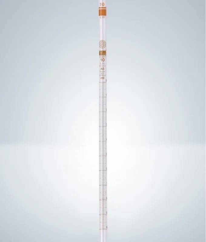 Pipette graduée Hirschmann en verre AR-Glas, ambrée, type 1, classe AS, 5 mL — lot de 12