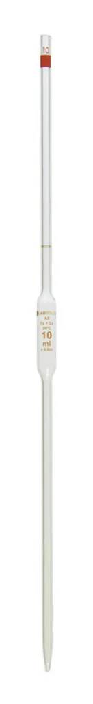 Pipette jaugée LABSOLUTE en verre, 1 trait, classe AS, 5 mL — lot de 6