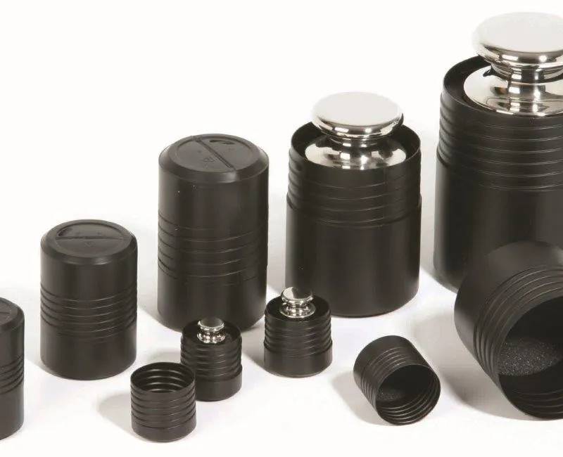Poids étalon inox 10 kg, classe E1, avec boîte plastique