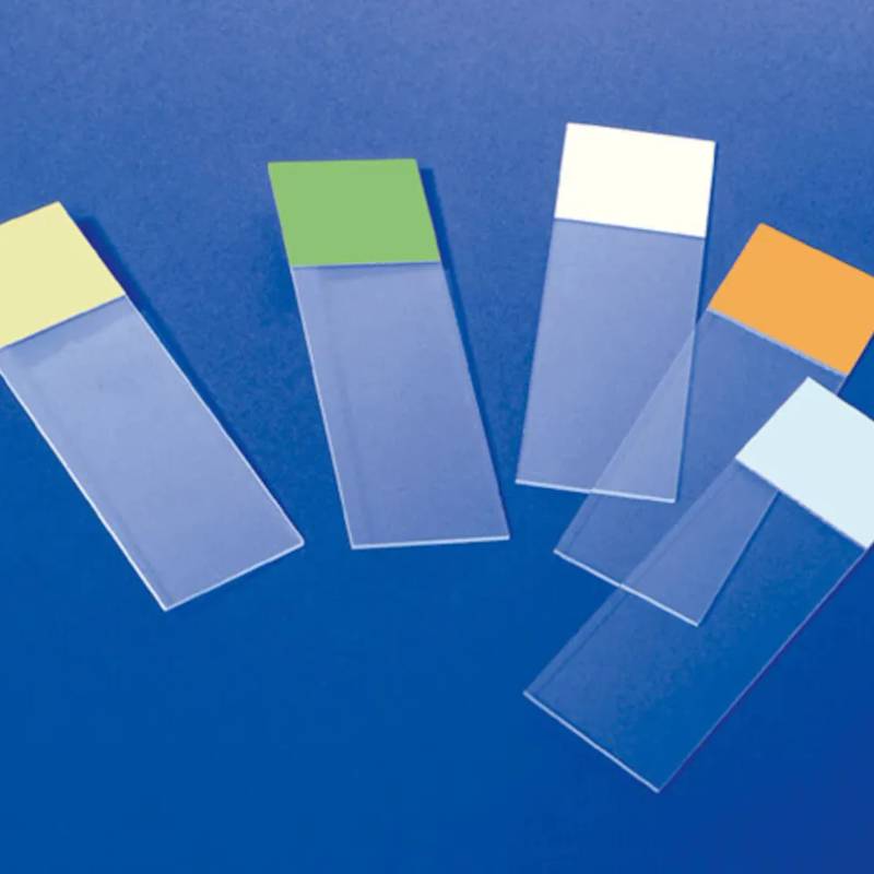 Lames Super-Frost, bord brut, blanches, 76 x 26 mm — boîte de 50