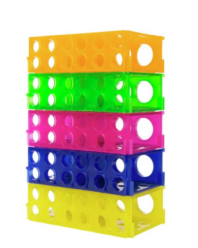 Portoir universel pour tubes de 0,5/1,5/2/15/50 mL, PP vert