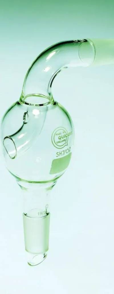 Tête de distillation coudée avec ampoule de garde, Pyrex, CN 24/29-24/29 — lot de 5