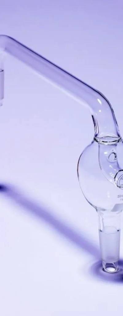 Tête de distillation longue avec ampoule de garde, Pyrex, CN 24/29-19/26