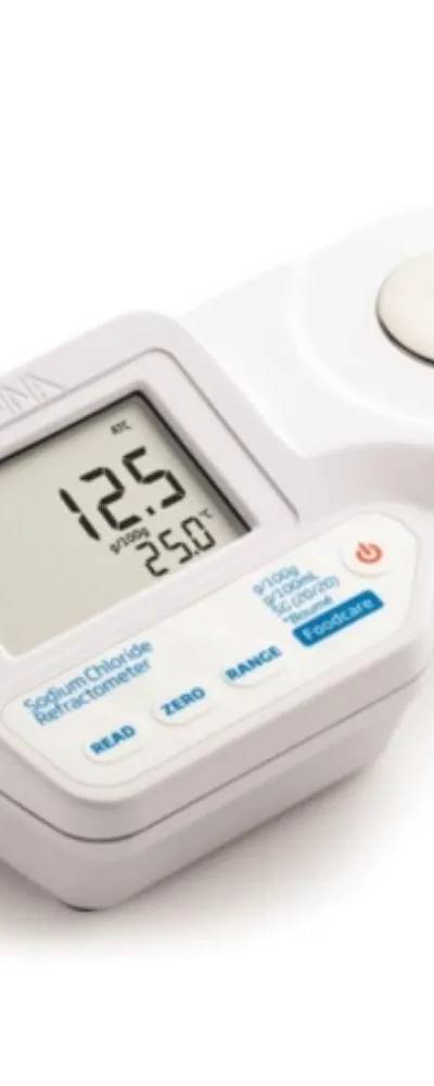 Réfractomètre numérique Hanna HI-96821 pour la mesure du sel en agroalimentaire