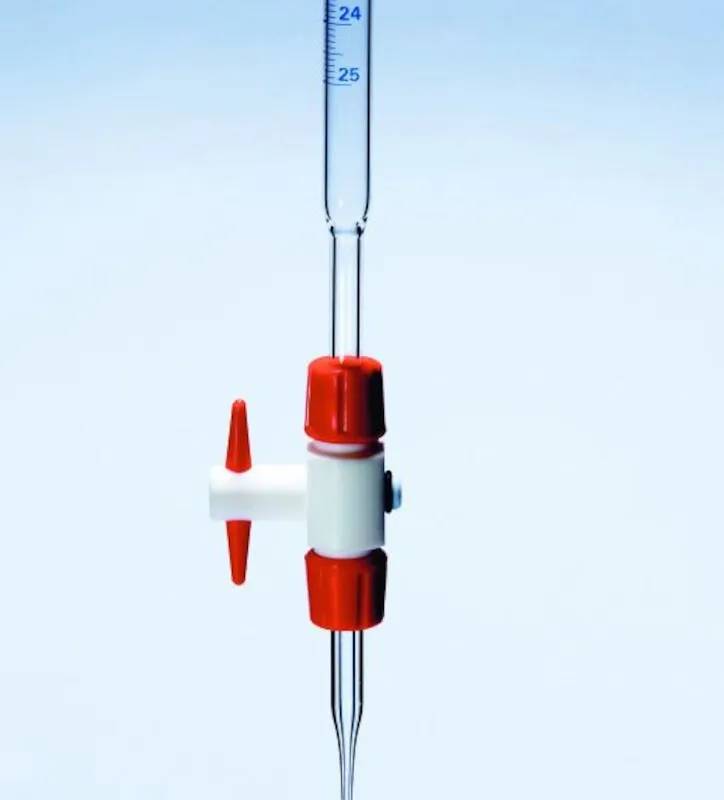 Robinet de rechange en PTFE pour burettes 10-25-50 mL