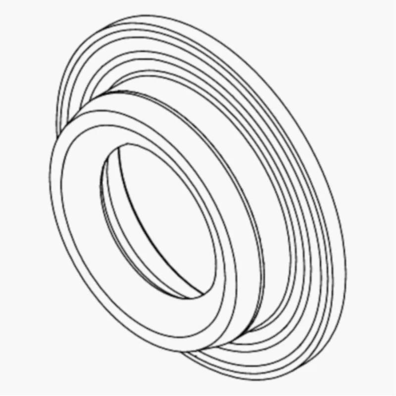Joint d'étanchéité à vide VS26 — base PTFE, joint torique NBR
