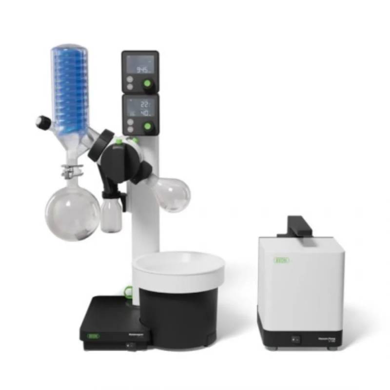 Système Rotavapor R-80 Büchi — colonne 29/32, verrerie verticale, pompe à vide V-80 et interface I-80