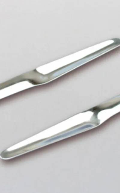 Spatule type verseuse en inox, longueur 195 mm