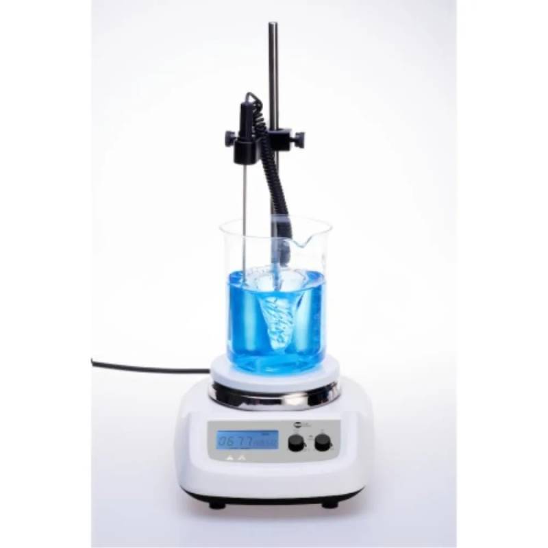 Agitateur chauffant SLS Lab Basics 340 °C — affichage LCD, avec sonde