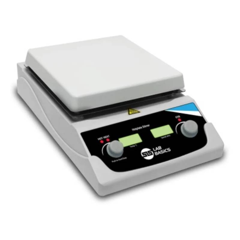 Agitateur chauffant SLS Lab Basics — plateau 7x7 pouces, commande numérique