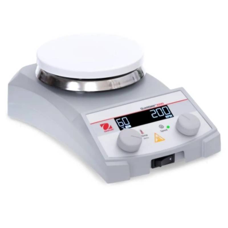 Agitateur chauffant OHAUS Guardian 3000 — plateau rond 135 mm