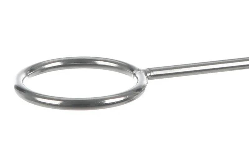 Anneau fermé en inox, diamètre 120 mm, longueur 220 mm