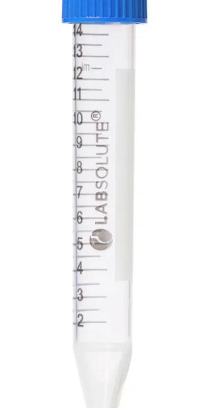 Tube à centrifuger en polypropylène, fond conique, non stérile, 15 mL — lot de 500