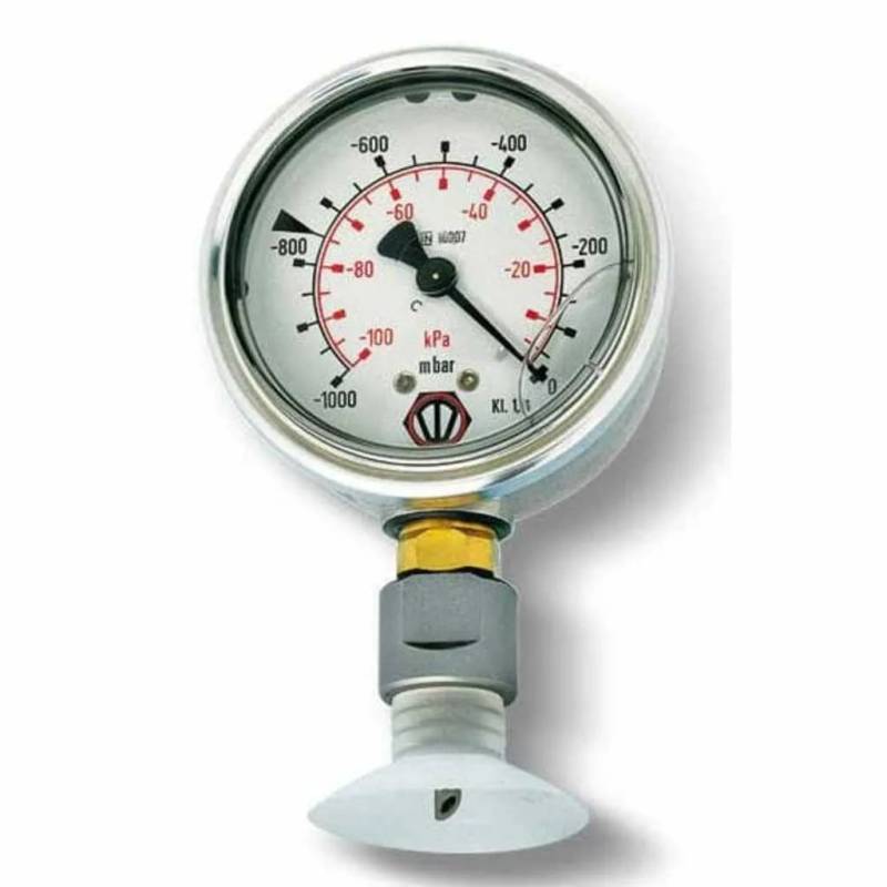 Vacuomètre à poinçon en acier pour mesure du niveau de vide