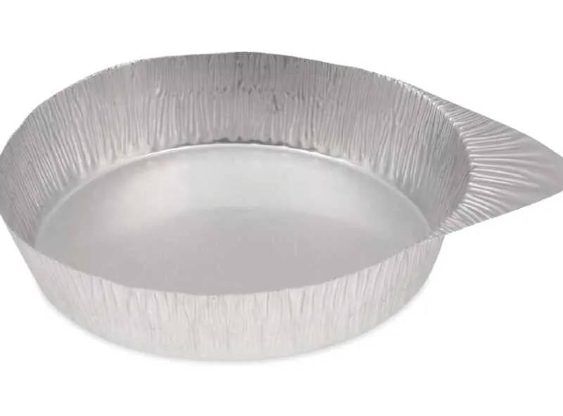 Coupelle de pesée ronde en aluminium avec poignée, Ø 70 mm — lot de 100